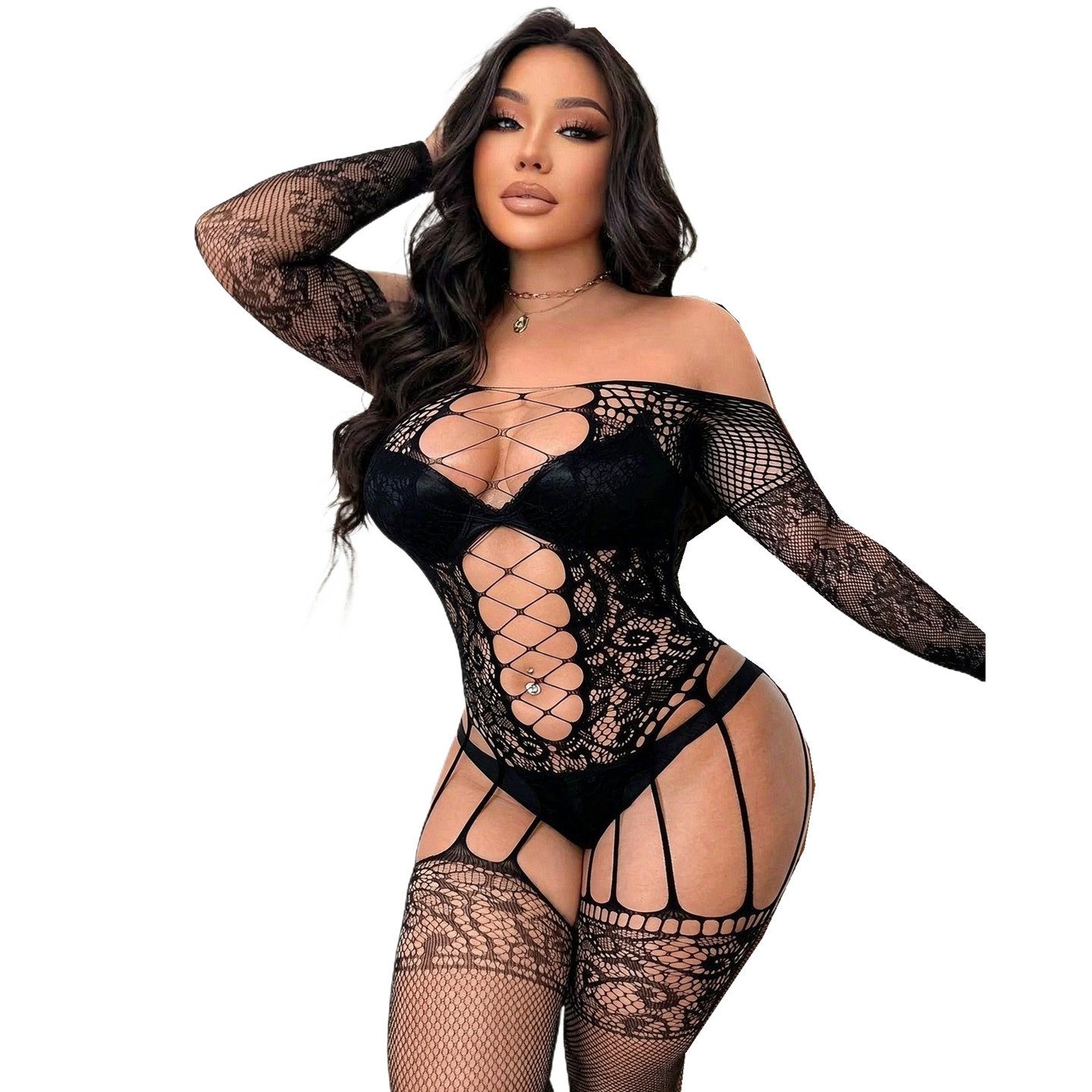 Fishnet Stocking Women - Fishnet Full Body Stockings Fashion Bodysuits