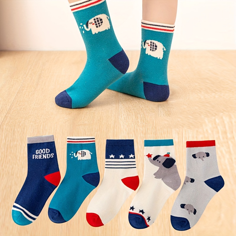 5‑Pack Kids Boys Socks Cartoon - огляд і ціна Cotton Crew Sock Pack