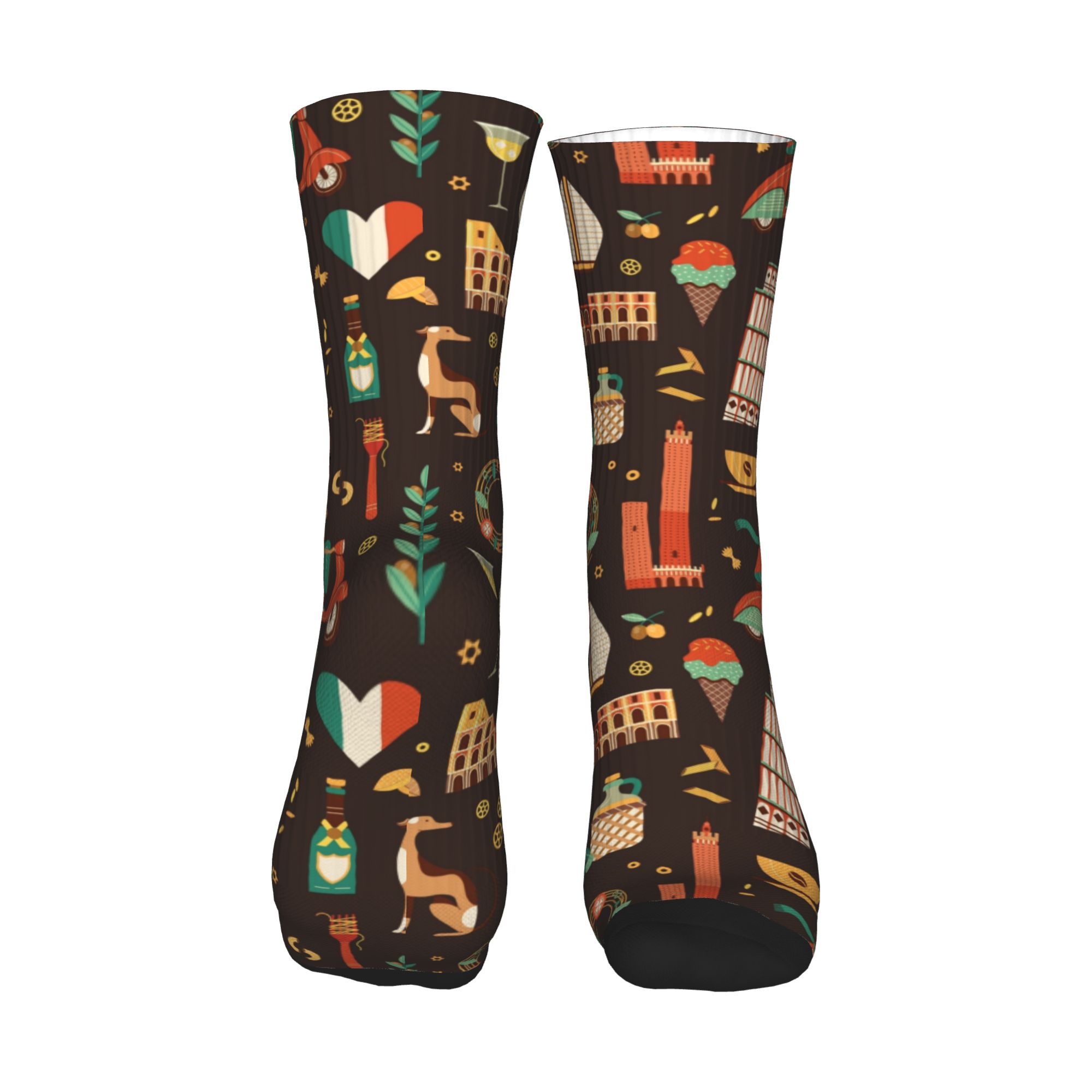 Italy Travel Italian Food Land - огляд і ціна Dress Sock Men