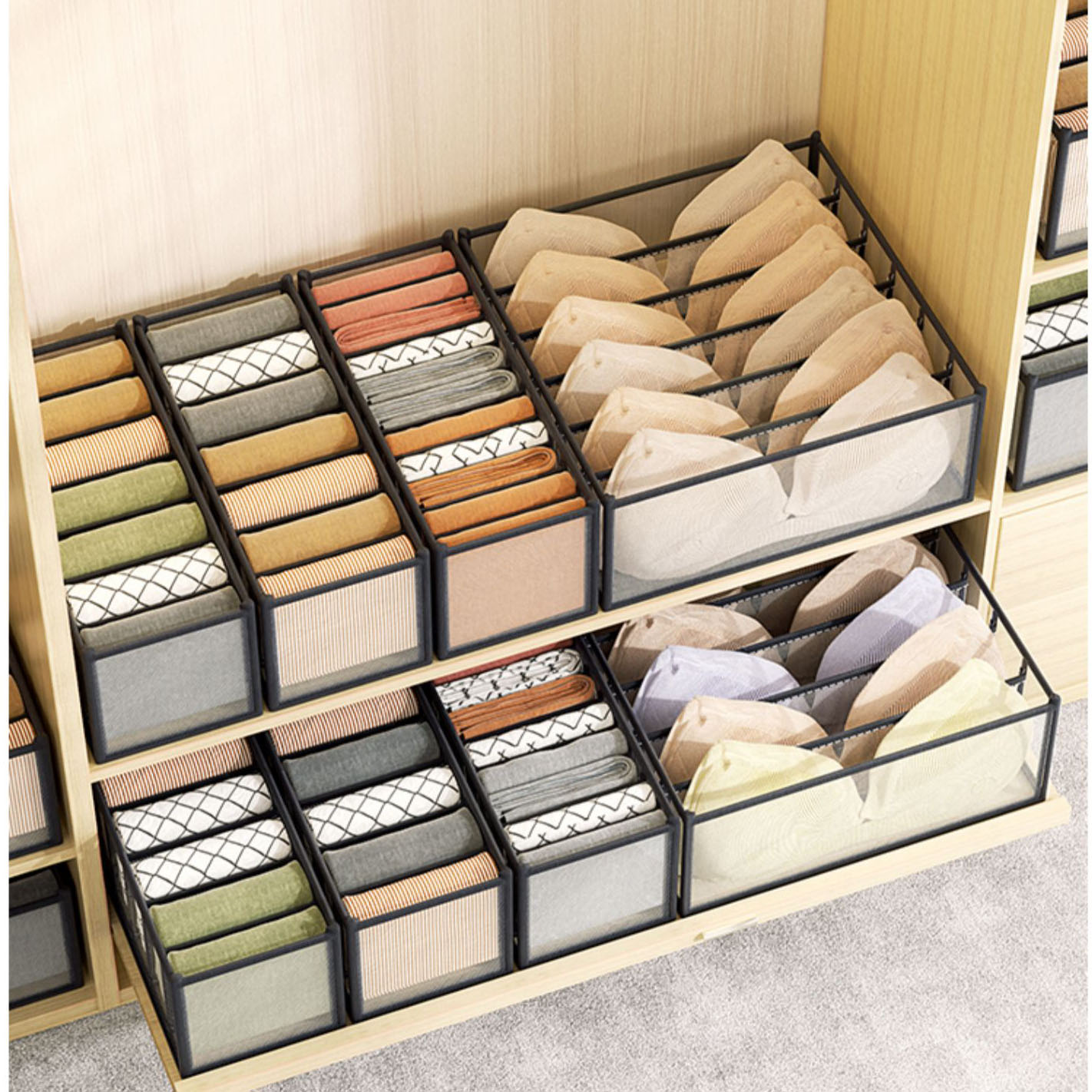 Underwear Storage Box Home War - огляд і ціна Sock Organizer Tray