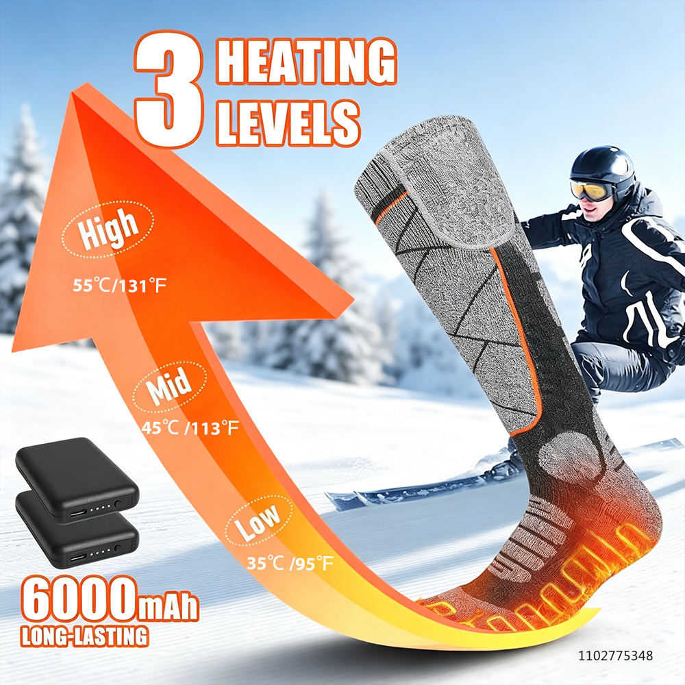 New Heated Socks Rechargeable  - огляд і ціна Thermal Sock Winter