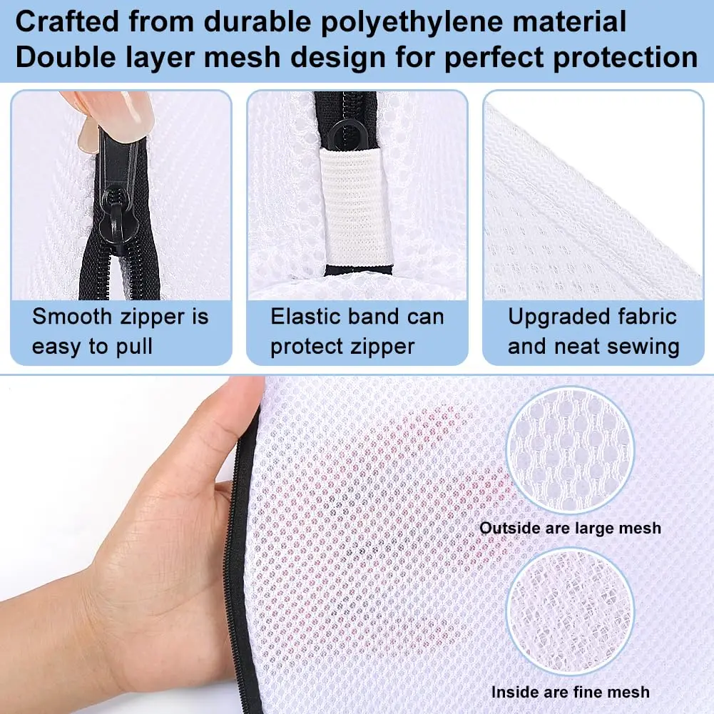 Mesh Shoe Washing Bags with Zi - огляд і ціна Sock Organizer Tray