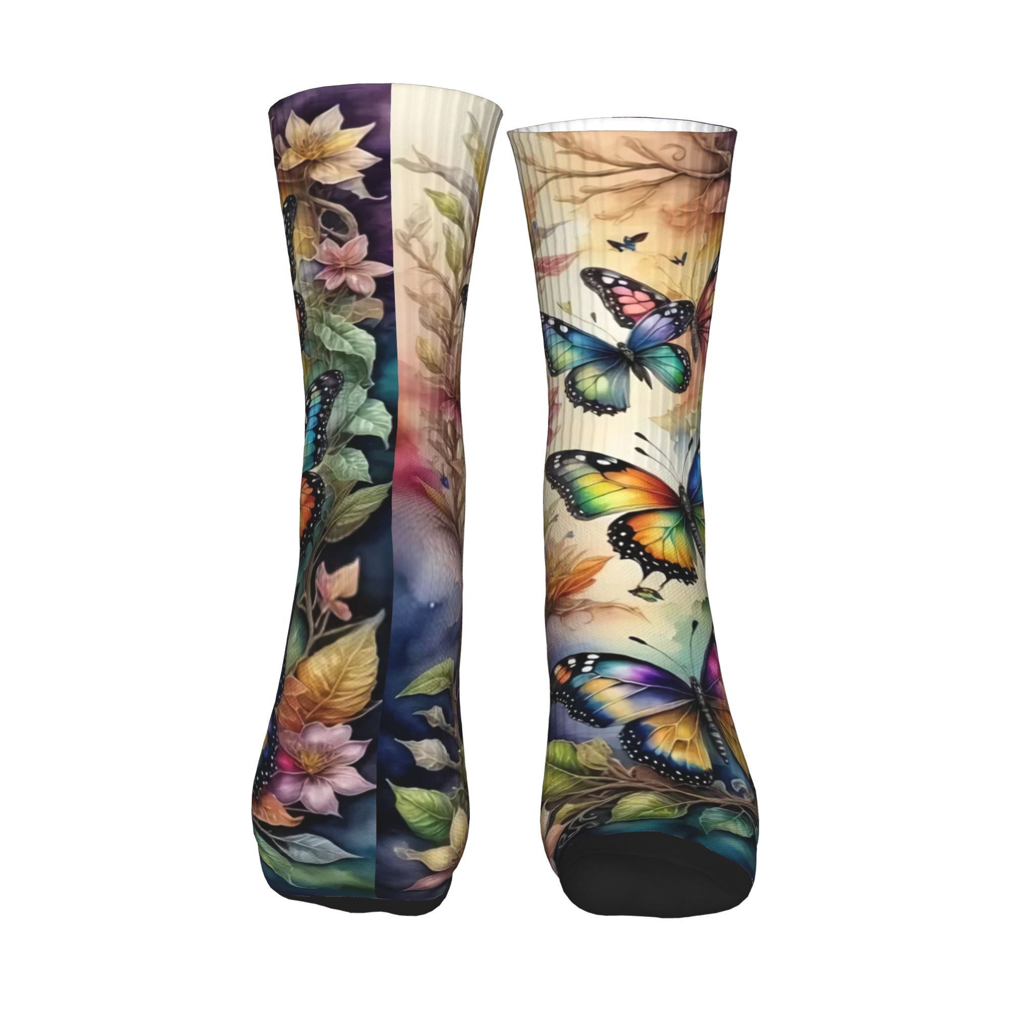 Colorful Butterflies and Flowe - огляд і ціна Dress Sock Men
