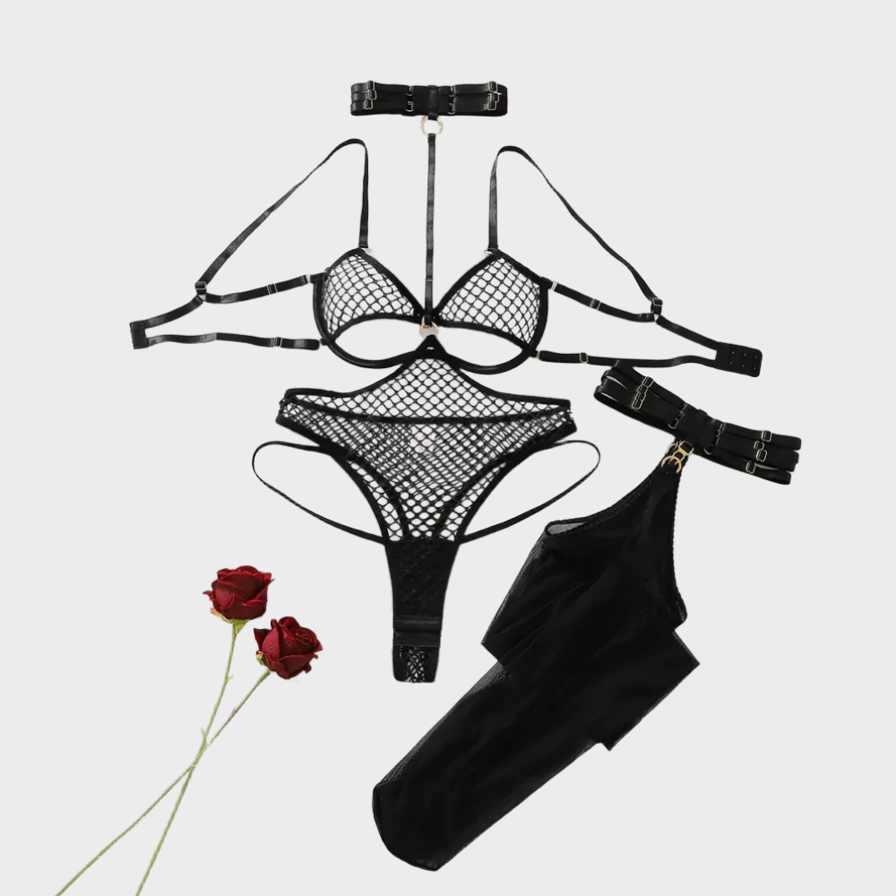Women Black Fishnet Lingerie S - огляд і ціна Fishnet Stocking Women