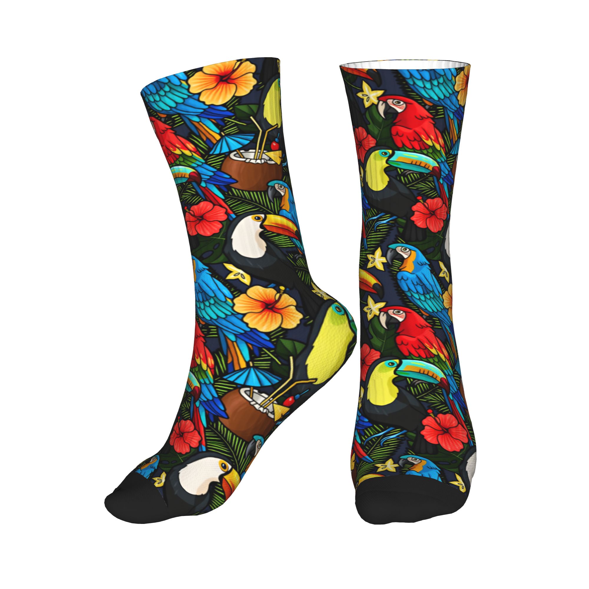 Tropical Macaw Toucan Fruit Fl - огляд і ціна Dress Sock Men